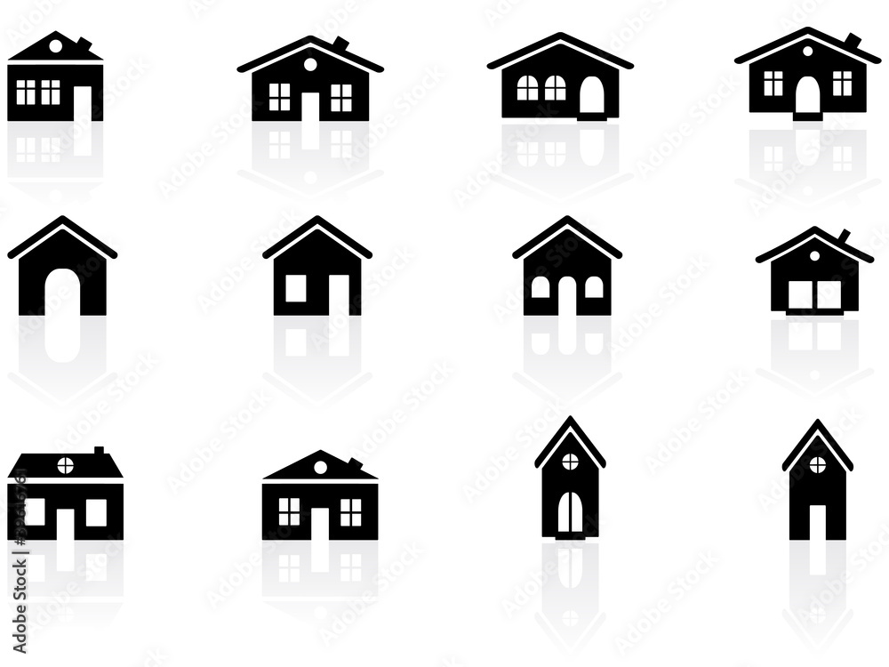 House and buildings icons House and buildings icons