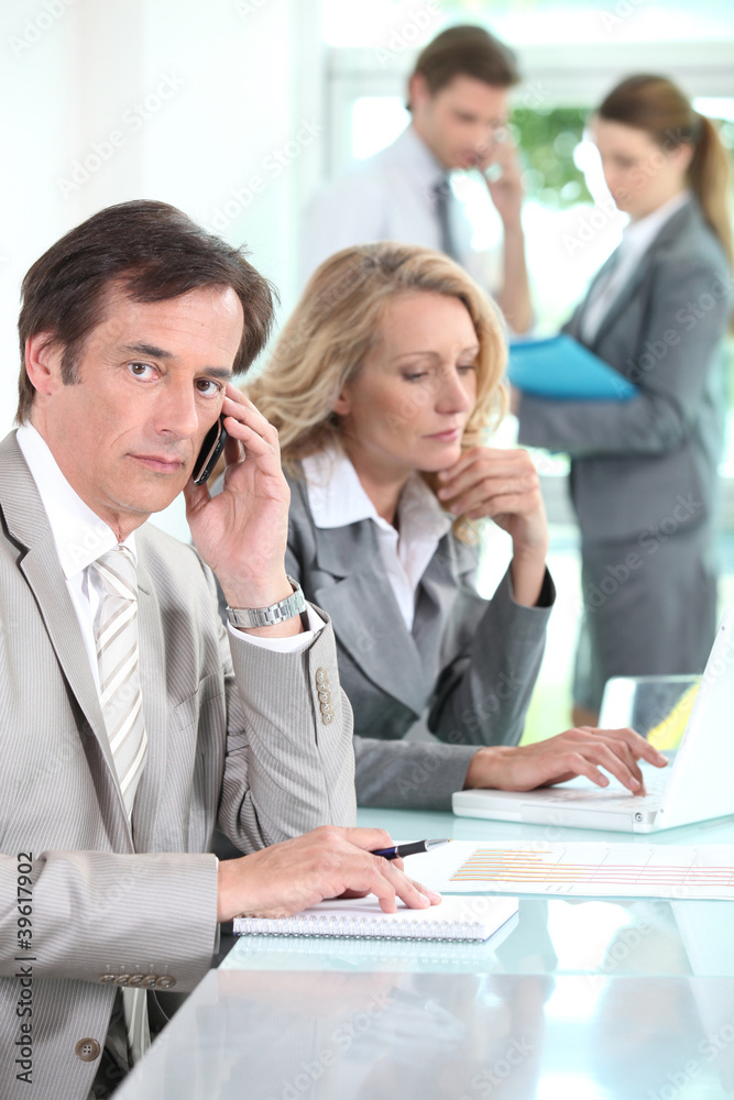 Fototapeta premium Sales team in office