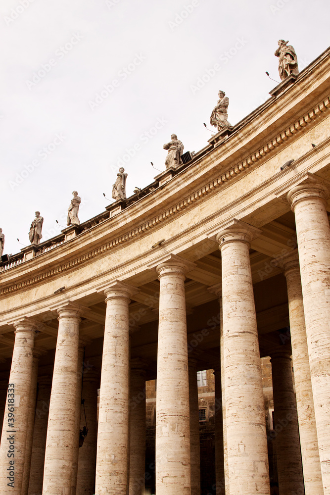 St. Peter's Basilica in Vatican City in Rome, Italy.