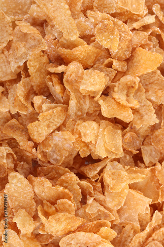 tasty cornflakes close up