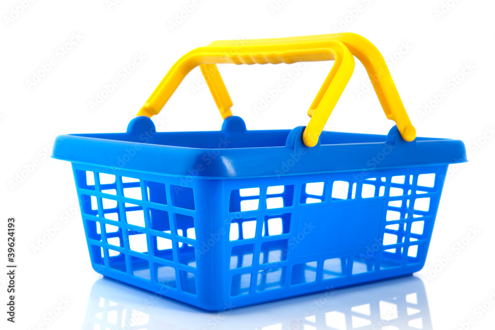 Fototapeta premium Blue shopping basket
