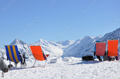 Verschnaufpause im Schnee