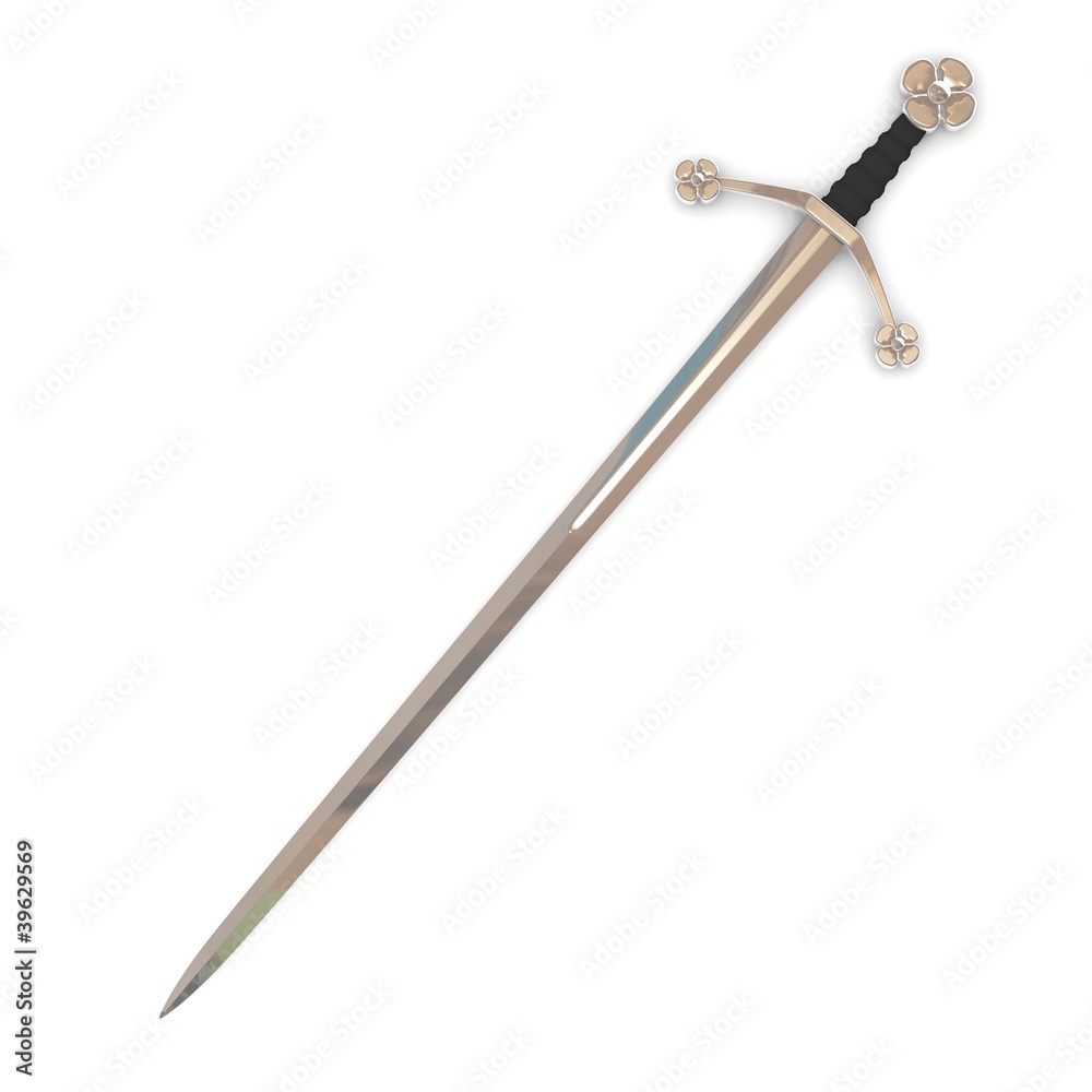 3d render of classic sword 3d render of classic sword