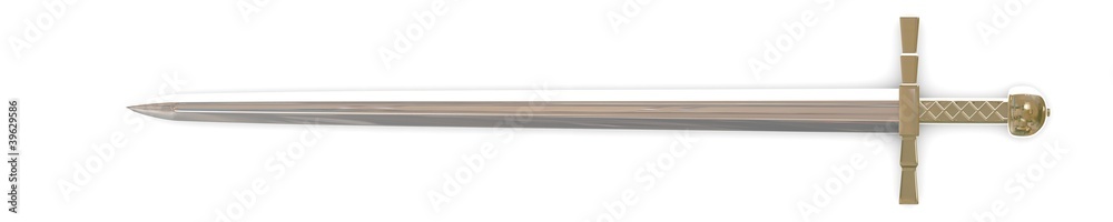 3d render of classic sword