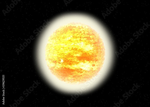 Fototapeta Naklejka Na Ścianę i Meble -  3d render of sun ball