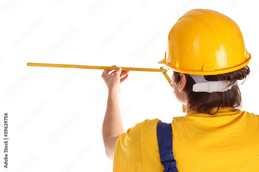 Worker over white background Worker over white background