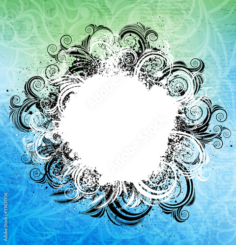 abstract ornamented banner. eps10 vector