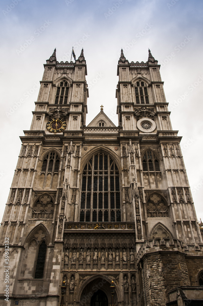 L’abbaye de Westminster à Londres.
