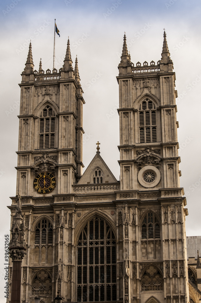 L’abbaye de Westminster à Londres.