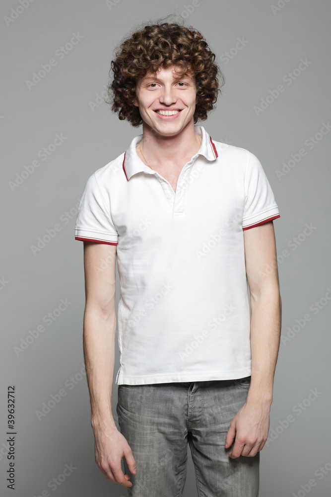 Portrait of the young happy smiling man Portrait of the young happy smiling man