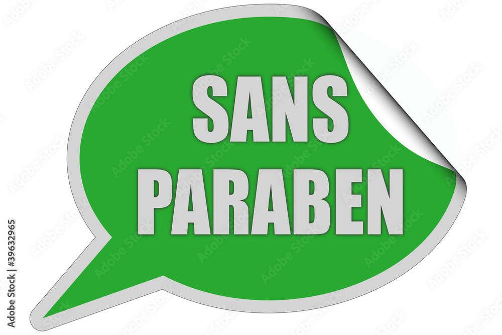 SP-Sticker grün curl oben SANS PARABEN SP-Sticker grün curl oben SANS PARABEN