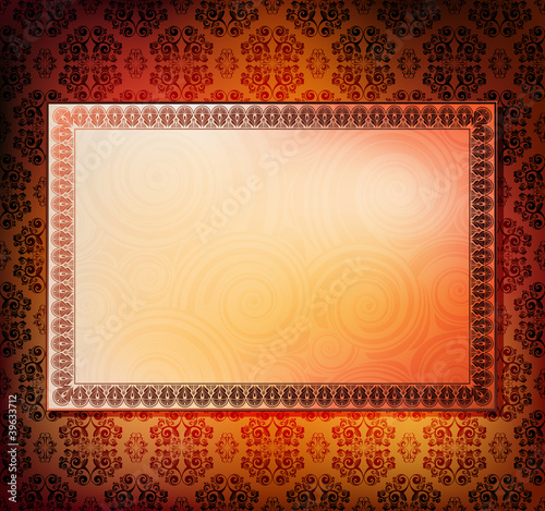 abstract ornamented vector banner. eps10