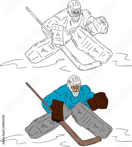 ice hockey goalie