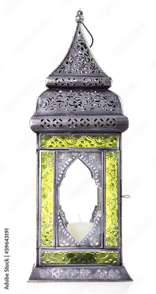 Fototapeta premium arabic lamp Isolated a White Background