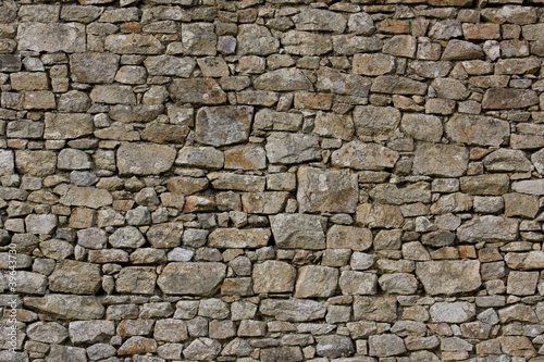 part of a stone wall  for background or texture.