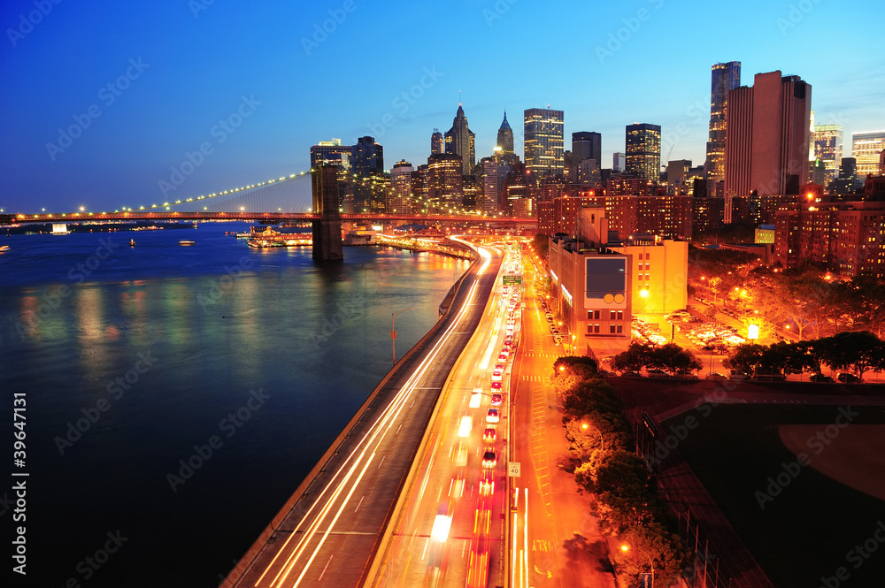 Obraz premium New York City Manhattan downtown