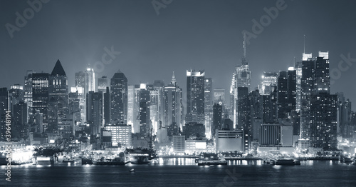 New York City nigth black and white © rabbit75_fot