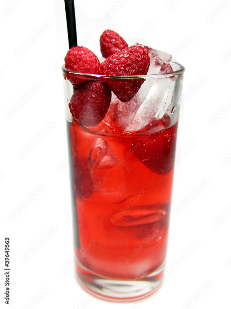 fruit red punch cocktail drink with raspberry fruit red punch cocktail drink with raspberry