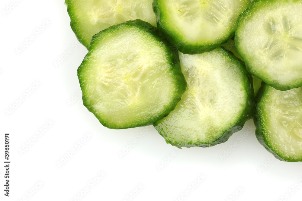 fresh cucumber isolated on white fresh cucumber isolated on white