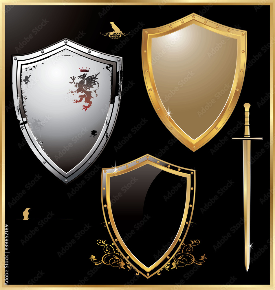 vector shield design Stock Vector | Adobe Stock