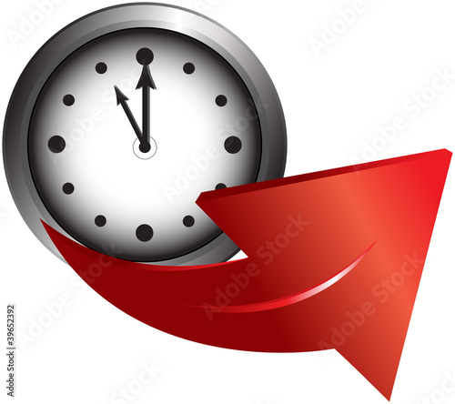 clock and arrow