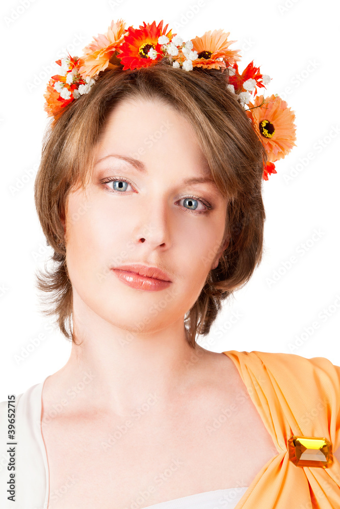 Naklejka premium portrait of beautiful young woman