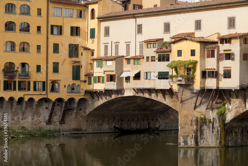Ponte Vecchio over River Arno in Florence Italy © quasarphotos