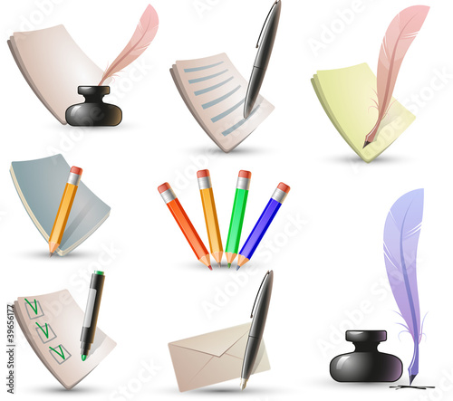 pen and pencil icons