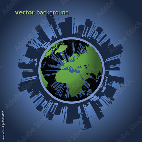 Polluted Globe Vector