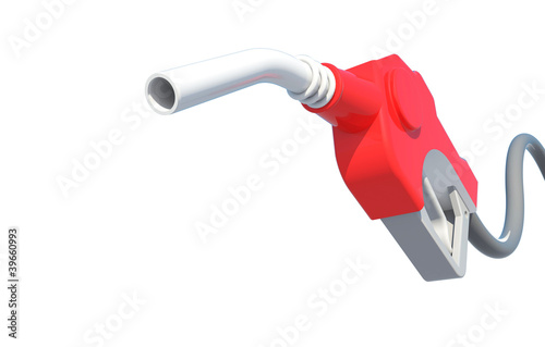Obraz na plátně dripping gas pump nozzle