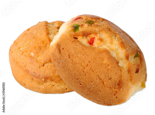 Cupcakes with candied fruit
