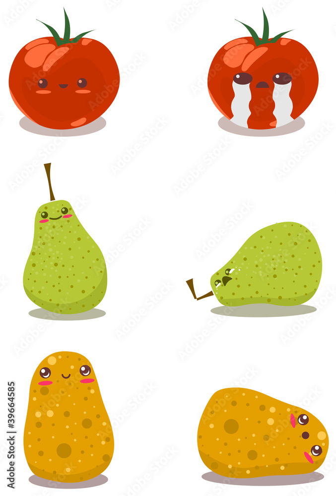 Fototapeta premium Funny Fruits Fun Pack2