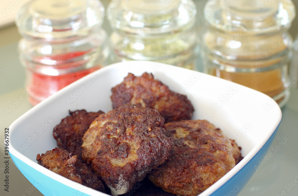 chops in bowl