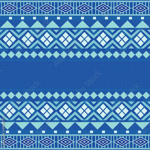 Abstract ornament in blue