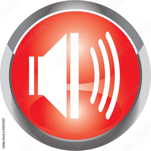 audio zvuk icon red