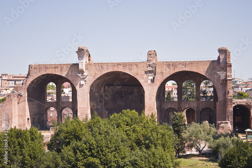 Roman forum in Rome