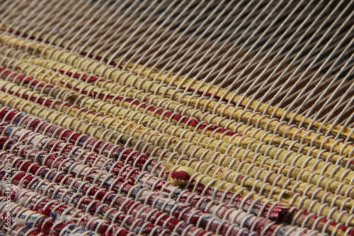 Weaving on small loom