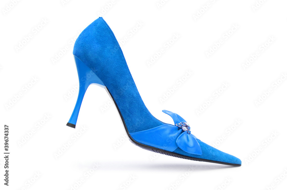 Female shoes on white background Female shoes on white background