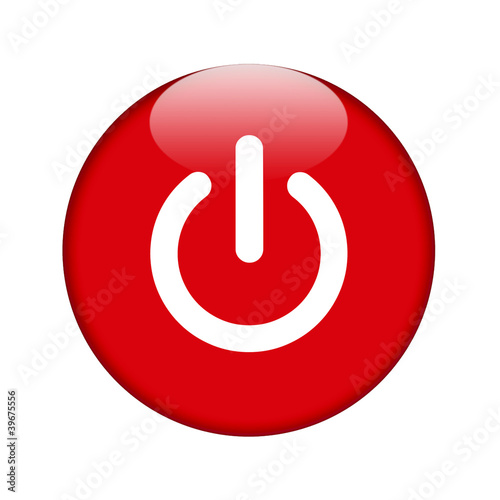 Power Symbol  Button rot