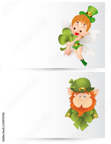 Abstract Leprechaun Banners