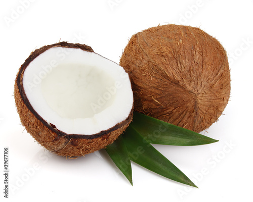 Cocos with leaves