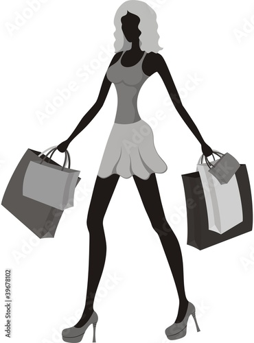 Shopping girl