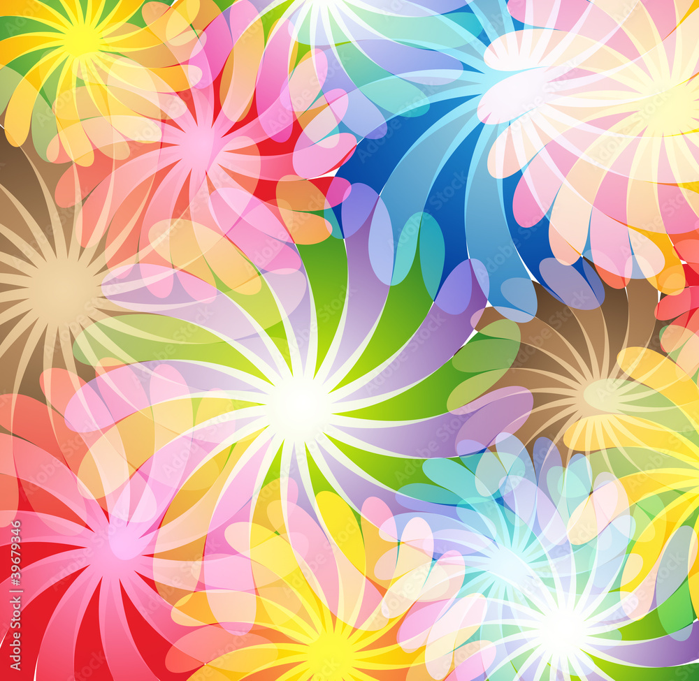 Magic flowers Stock Vector | Adobe Stock