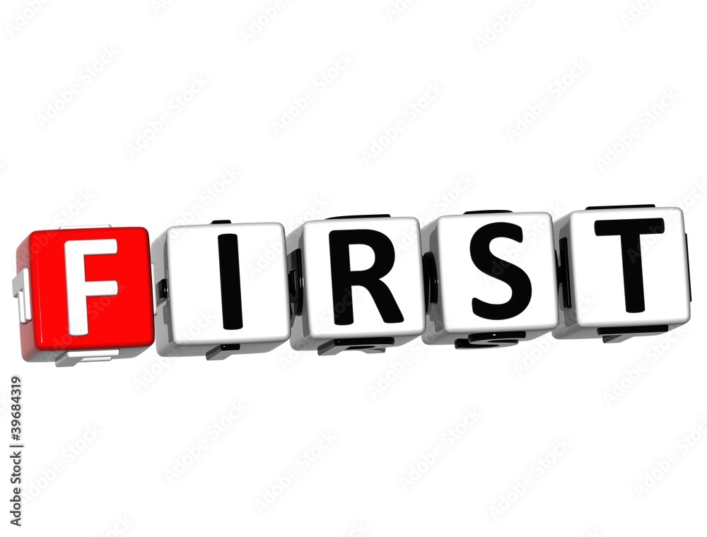 3D First Block Button text 3D First Block Button text