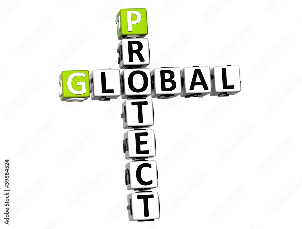 3D Global Protect Crossword text 3D Global Protect Crossword text