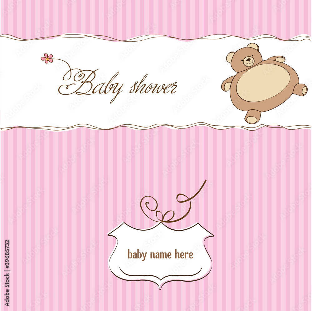 romantic baby girl shower card romantic baby girl shower card