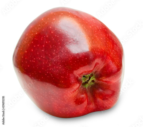 red apple isolated on white background