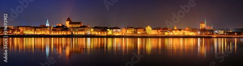 Night panorama in Torun #39693902