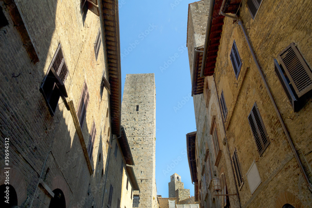 Medieval Tower in San Gimignano Italy