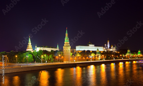Moscow Kremlin   in night. Russia © JackF